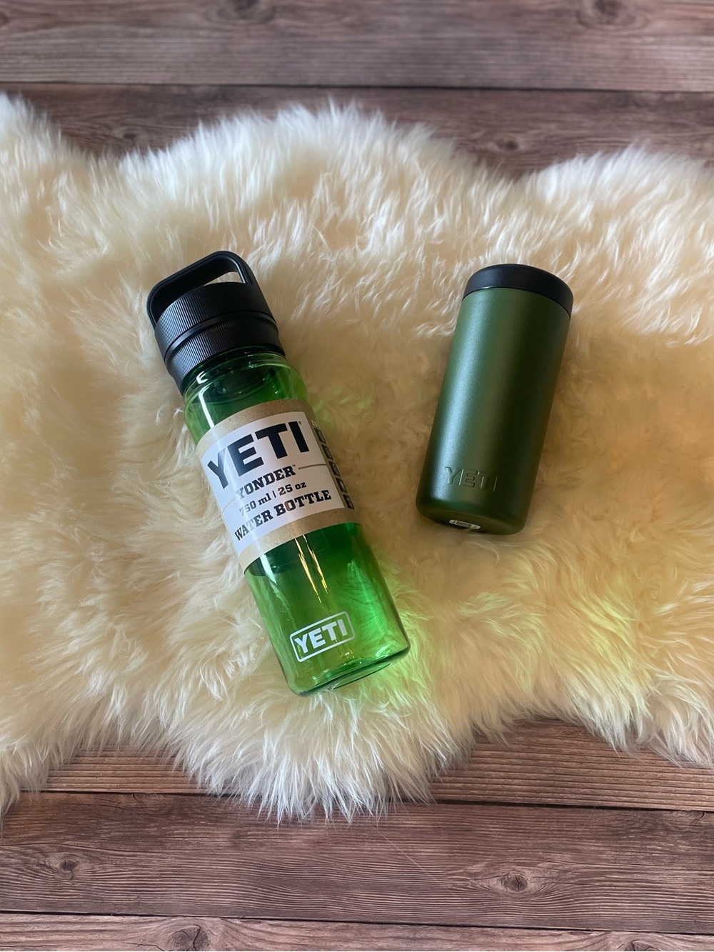 Yeti Water Bottle & Rambler Can Cooler | Green